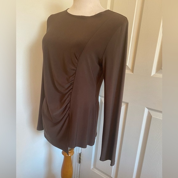 SOLD   Joseph Ribkoff Mocha Ruched Front - Picture 9 of 10